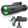 10-30x50 Zoom Monocular Telescope for Adults - High Power HD Monocular with Tripod & Adapter, Rubber Armor,Waterproof Large Objective Monoculars - for Opera, Bird Watching, Hiking,Travel view 1