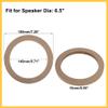 REPAIROCK 4 Pcs 6.5" Universal Wooden Car Speaker Subwoofer Mounting Spacer Rings Adapter Bracket Holder Plate Auto Replacement Parts view 3