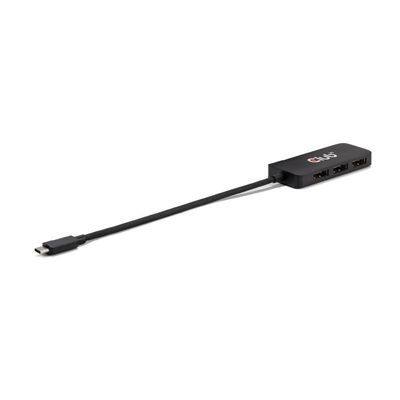 Club 3D CSV-1553 USB Type C(DP Alt-Mode 2.1) to DisplayPort Triple Monitor 4K60Hz M/F MST hub