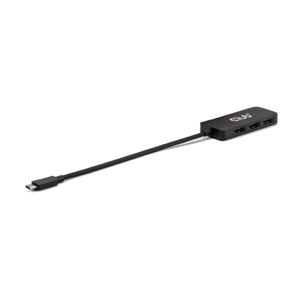 Club 3D CSV-1553 USB Type C(DP Alt-Mode 2.1) to DisplayPort Triple Monitor 4K60Hz M/F MST hub