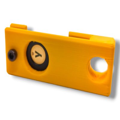 Protective Case for YubiKey 5/5C NFC  Compact & Lightweight Keychain Holder with M3 2.5 mm Screw, Allen Key Not Included (USB-C, Yellow)