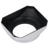 43mm Square Metal Lens Hood Aluminum Alloy ABS Digital Camera Square Lens Hood Shade for 25mm Length Sliver view 3