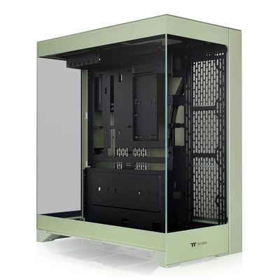 CTE E550 TG Matcha Green Mid Tower ATX Case; 3 Tempered Glass Panels; Hidden-Connector Motherboard Support; Three-Way VGA Installations; Dual Chamber Design; CA-1Z8-00MEWN-00; 3 Year Warranty