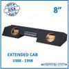 1989-1998 Sierra Extended Cab Sub Box Dual Subwoofer Box Enclosure (8") view 2