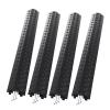 Yqyc 4-Pcs Cable Protector Cover Ramp, 2000lbs Load Capacity Floor Cord Cover Cord Protector Ramp Speed Bump Hose Cable Ramp Protective Cover(Black) view 1
