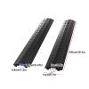 Yqyc 4-Pcs Cable Protector Cover Ramp, 2000lbs Load Capacity Floor Cord Cover Cord Protector Ramp Speed Bump Hose Cable Ramp Protective Cover(Black) view 2