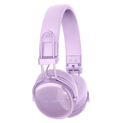 FIO MOTUS Wireless On-Ear Headphones, Active Noise Cancelling, Bluetooth 5.4, Hi-Res Sound, 55H Playtime, Lightweight and Comfortable, Foldable Design, for Home Office Travel, Purple