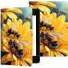 Case for 6" All-New Kindle (11th Generation, 2022 Release), Lightweight Kindle Case 6", Adjustable Stand PU Leather Cover with Auto Wake/Sleep, for Kindle e-Reader 2022 Case, Flower Bee view 1