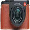 BMAOLLONGB D-Lux 8 Camera Case, Handmade Genuine Real Leather Half Camera Case Bag Cover for Leica D-Lux 8 Camera Bottom Opening Version + Hand Strap (Brown) view 1