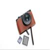 BMAOLLONGB D-Lux 8 Camera Case, Handmade Genuine Real Leather Half Camera Case Bag Cover for Leica D-Lux 8 Camera Bottom Opening Version + Hand Strap (Brown) view 3