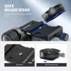 NEEWER 3 Way Geared Tripod Head with 360 Pan Arca Type QR Plate, Millimeter Micro Adjustment, Aluminum Alloy 3 Axis Pan Tilt Head with Quick Switch Large & Fine Dual Modes, Max Load 13.2lb/6kg, TH16 view 4