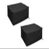 Turntable Dust Cover(2 pack),Record Player Turntable Cover,Suitable for Most Models of Record Player Turntables SL-Q300/SL-B250 /SL-B260 /SL-BD20 /SL-BD27 /SL-BD35 /SLD-20 /SL-PC11(Black) view 1