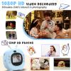 Kids Instant Print Camera, Christmas Birthday Gifts with 3 Rolls Printer Paper, HD Digital Camera for Toddler, Portable Travel Toy for 3-12 Ages Girls Boys, with 32GB SD Card-Blue view 3
