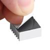 Adhesive Aluminum Heatsink with Glue for Computer, Power IC, LED Light Devices, 12pcs Cooling Kit view 1