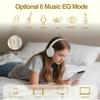 MIDOLA Bluetooth Headphones Over Ear 68H Playtime 6 EQ Wireless Headset with Microphone HiFi Stereo Foldable Lightweight Deep Bass for Travel Home Office Cellphone Milk White view 4