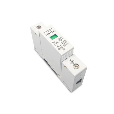 AC Surge Protector Protection AC SPD 1P 275V 385V House Surge Protector Protection Protective Low-Voltage Arrester Device 20KA 40KA 60KA(275V,10-20KA)