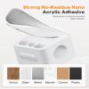6 Pack Magnetic Cable Clips+2 Sheets (20 Lables) Cute Self-Adhesive Sticker Lables, 11.5mm Ultra Slim Smooth Adjustable Cord Holder, Under Desk Cable Management for Home/Office/Kitchen/Nightstand view 3