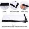 Projector Screen (60"-150"), Movie Projector Screen Non Crease Foldable White Projection Curtain Support Double Sided Projection for Home Cinema Theater Holiday Decorations(16:9,150") view 4