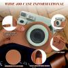 WOGOZAN Wide 400 Instant Film Protective Case with Fujifilm Wide 400 Instant Film Camera, PU Leather Camera Bag with Wide Magnetic Picture Frames 5 PCS, Adjustable Strap - Brown (No Camera) view 3