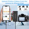 7-in-3 Lightning & USB-C & USB3.0 Multi Card Reader, SD CF XD MS Micro SD TF Card Reader for iPhone/iPad, Memory Card Reader High-Speed Trail Camera Viewer, Plug and Play, Simultaneously Read/Write view 4