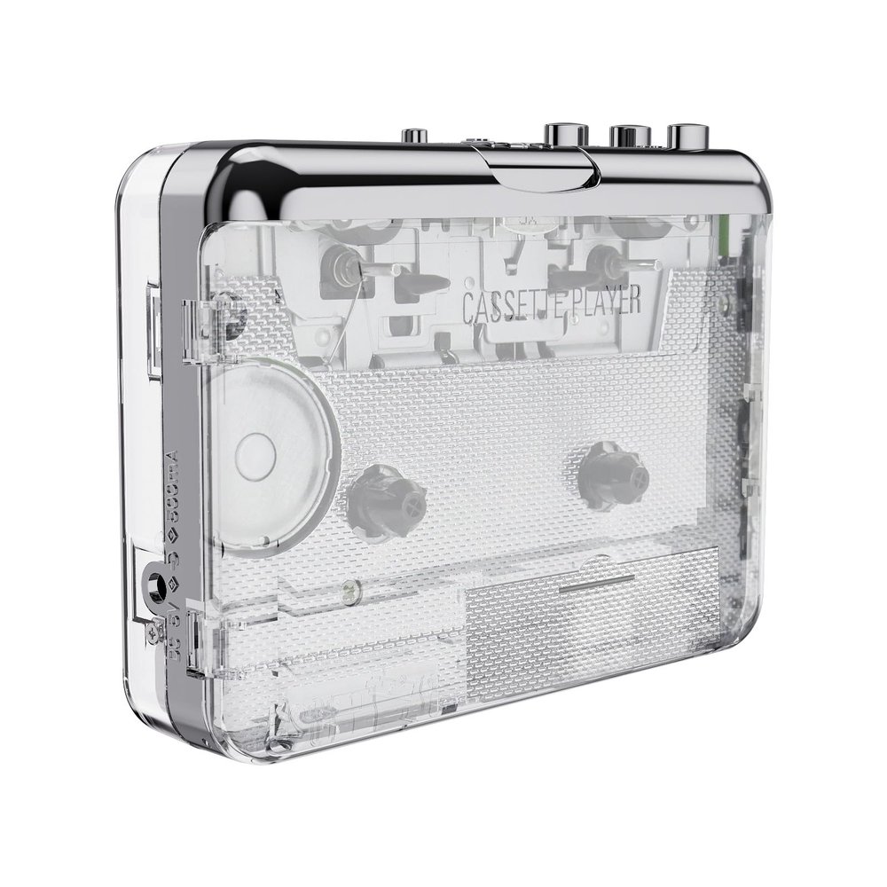 Docooler Cassette Tape Player, Cassette Player with USB Convert Tapes to MP3 Retro Music Transfer to PC/iPod Headphone Jack & RCA Input Rechargeable Battery/USB Powered