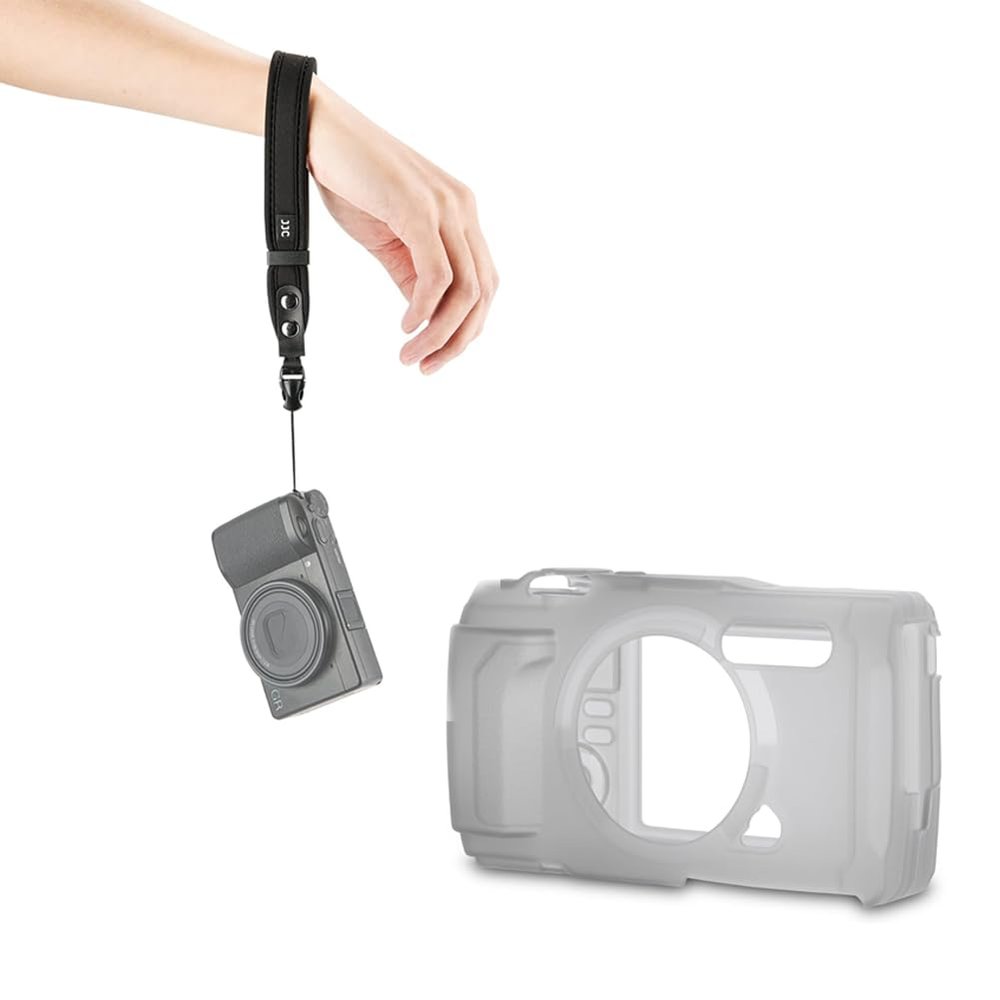 JJC Olympus TG-7 Silicone Jacket + TG-7 TG-6 Camera Wrist Strap