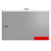 60-133 Inch Metal Anti-glare Projection Screen White Projector Foldable Screen Projection Curtain Anti-Crease Portable HD Portable Movie Screen for Home Theater Office Party Classroom(Stick-on install view 2