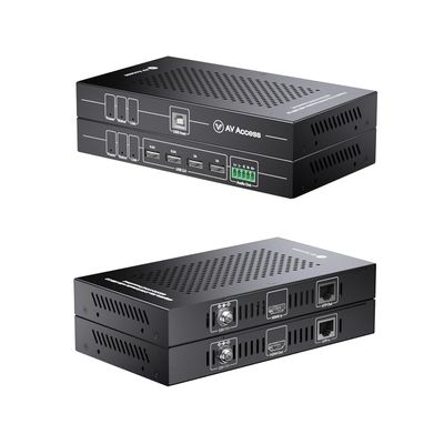 AV Access HDMI KVM Extender 50m/164ft, 4K@60Hz 4:4:4, 1080P@240Hz & 2K@144Hz, 4 USB 2.0 Ports, Low Latency, PoC, EDID, for Gaming PC, Office & CCTV (4KEX50-KVM)