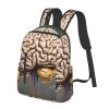 JHLMN Backpack Human Brain Travel Casual Laptop Backpack Adjustable Hiking Daypack for Men Women view 2