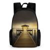 KLWQR Pavilion on The Sea Travel Backpack Lightweight Large Capacity Laptop Backpack Casual Daypack for Men Women view 1