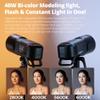 Godox AD600 Pro II AD600Pro II 600Ws Outdoor Flash,2.4G Wireless X System,TTL GN87 HSS 1/8000s,40W Bi-Color 2800K-6000K,0.01s~0.9s Recycle Time,1/1 to 1/512 10 Power Steps(AD600BM AD600PRO Update) view 4
