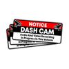 (3pcs) Dash Cam Sticker Dash Cam Recording Sticker, Audio and Video Recording - Stickers for Laptop Water Bottle Phone Car Window Helmet Vinyl Stickers 3 inches (Red) view 1