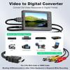VHS to Digital Converter with 5" OLED Screen - Convert VHS, DVD, VCR, Hi8, Camcorders to Digital - AV & HDMI Record from TV Box & Gaming System view 2