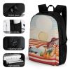 KLWQR Calm Waters Travel Backpack Lightweight Large Capacity Laptop Backpack Casual Daypack for Men Women view 3