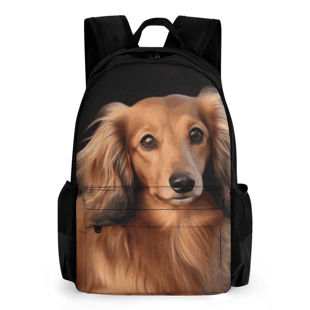 KLWQR Long Haired Dachshund Travel Backpack Lightweight Large Capacity Laptop Backpack Casual Daypack for Men Women