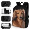 KLWQR Long Haired Dachshund Travel Backpack Lightweight Large Capacity Laptop Backpack Casual Daypack for Men Women view 3