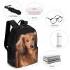 KLWQR Long Haired Dachshund Travel Backpack Lightweight Large Capacity Laptop Backpack Casual Daypack for Men Women view 4