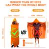DIBBATU Fireproof Cloak, Fire Escape Cloak, Extra Big Fireproof Fiber Cape, Emergency Used as A Fire Blanket, Head Protection Fire Escape kit for Household, Office Home (Orange, 72 * 70in) view 3