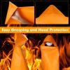 DIBBATU Fireproof Cloak, Fire Escape Cloak, Extra Big Fireproof Fiber Cape, Emergency Used as A Fire Blanket, Head Protection Fire Escape kit for Household, Office Home (Orange, 72 * 70in) view 4