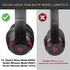 SoloWIT Replacement Ear Pads Cushions for Beats Studio 2 & Studio 3 Wired & Wireless Headphones, Earpads with Soft Protein Leather, Noise Isolation Memory Foam, Added Thickness - Purple Black view 2