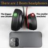 SoloWIT Replacement Ear Pads Cushions for Beats Studio 2 & Studio 3 Wired & Wireless Headphones, Earpads with Soft Protein Leather, Noise Isolation Memory Foam, Added Thickness - Purple Black view 3