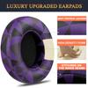 SoloWIT Replacement Ear Pads Cushions for Beats Studio 2 & Studio 3 Wired & Wireless Headphones, Earpads with Soft Protein Leather, Noise Isolation Memory Foam, Added Thickness - Purple Black view 4