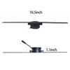 3D Hologram Fan,16.5-Inch Hologram Fan 42CM Holographic Projector Supports Wifi Connection HD LED 2000*1444PX Resolution Portable Design 3d Led Fan Display Contains 700 Video hologram and 3D Fan Stand view 2