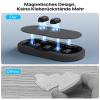 Cable Management, Magnetic Cord Organizer, Desk Cord Holder Wire Keeper with 6 Magnetic Cable Clips, Charger Cord Management for Home Office, Lightning/USB C/Micro Cable, Dark Gray view 4