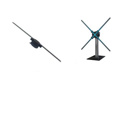 3Dhologramfan,16.5-Inch Holographic Fan 42CM Holographic Projector Supports Wifi Connection HD LED Resolution Portable Design 3d Led Fan Display Contains 1500 Videos for Store,Bar