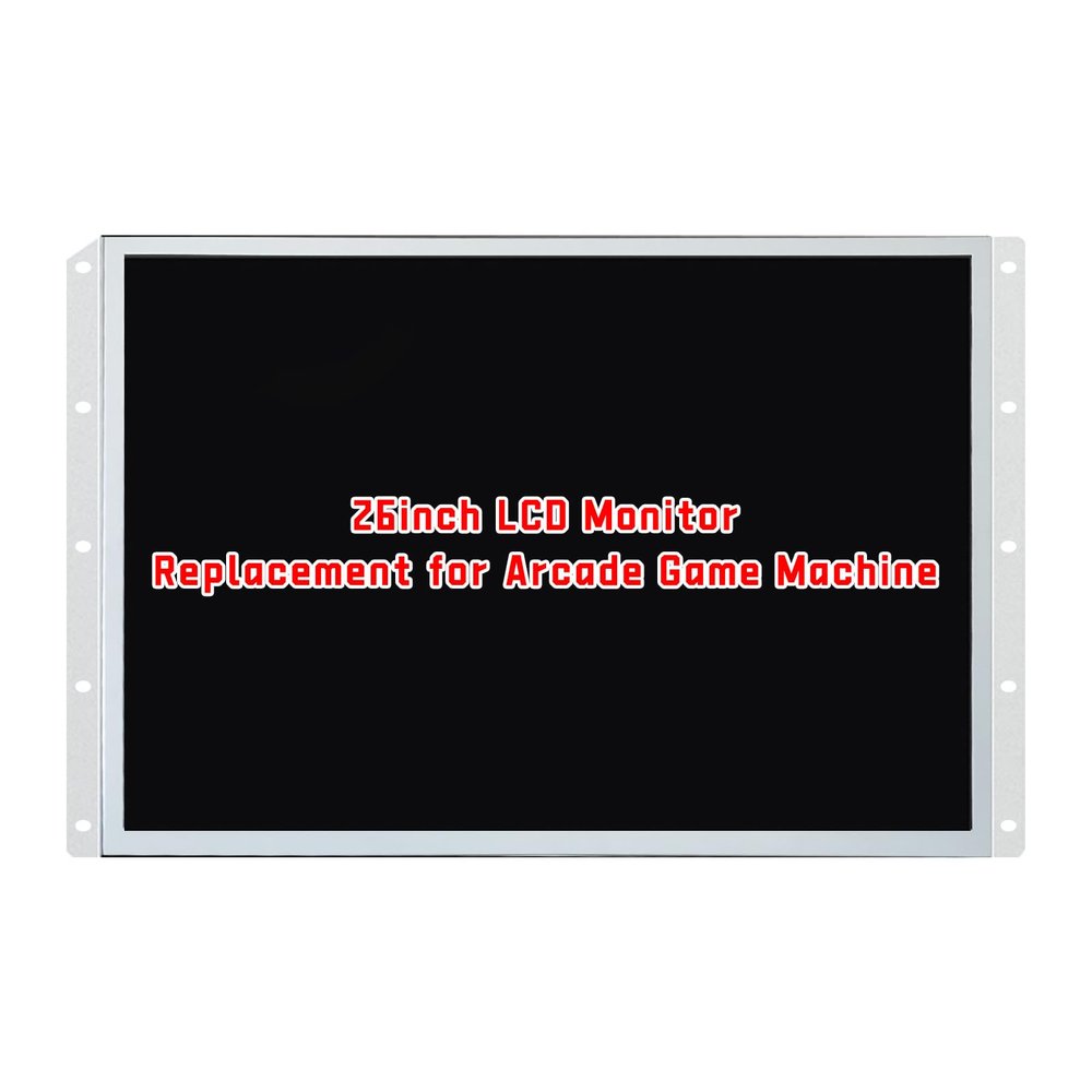 UNICO 26 inch Arcade Replacement Monitor, 4:3 Ratio LCD Screen for HDMI/VGA/CGA/EGA Arcade Game Machine