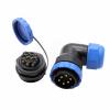 HangTon TY28 6 Pin 25A Screw Connection Electrical Power Connector, Female Panel Mount Socket and Male Right Angled 90-Degree Cable Plug, Solder-Free Waterproof Quick-Disconnect for Marine Automotive view 1