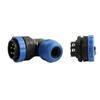 HangTon TY28 5 Pin 25A Screw Connection Electrical Power Connector, Female Panel Mount Socket and Male Right Angled 90-Degree Cable Plug, 28mm Waterproof Quick-Disconnect for Marine Automotive view 4