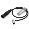 SZRMCC Hirose 4-Pin Male Right Angle Adjustable to XLR 4Pin Male Power Supply Cable for Zoom F8 F4 Zaxcom Sound Devices 688 644 633 Recorder view 1