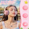 Bywulanda Upgrade USB-C Kid Headphone with Microphone, Safe Volume Limiter 85/94dB, Foldable Over Ear Wired Headphones for Toddlers/Boys/Girls/School/iPad/Laptop/Travel view 4